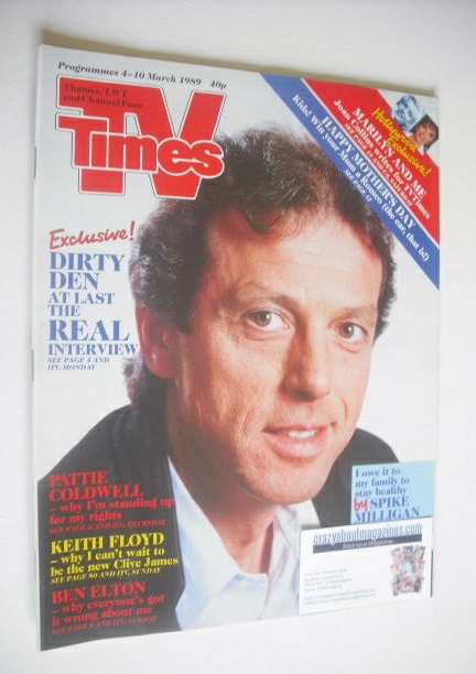 TV Times magazine - Leslie Grantham cover (4-10 March 1989)