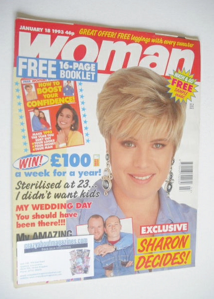 <!--1993-01-18-->Woman magazine - Letitia Dean cover (18 January 1993)
