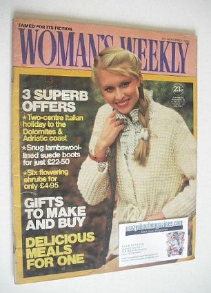 <!--1982-11-06-->Woman's Weekly magazine (6 November 1982 - British Edition