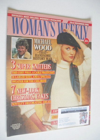 <!--1986-11-22-->Woman's Weekly magazine (22 November 1986 - British Editio