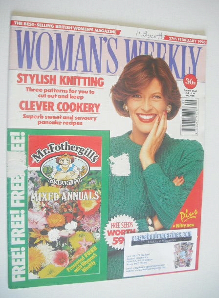 <!--1990-02-27-->Woman's Weekly magazine (27 February 1990)