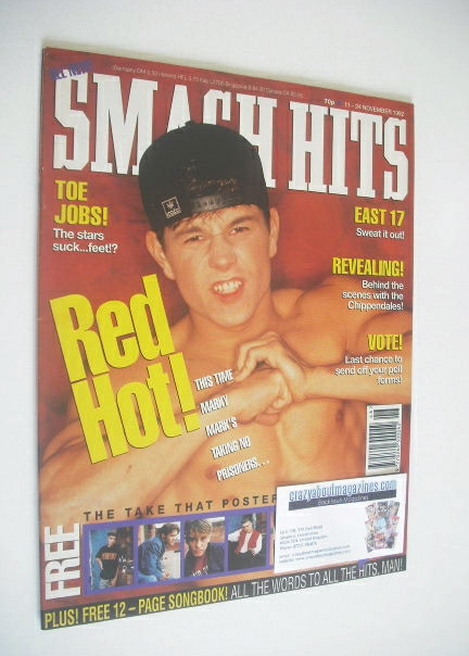Smash Hits magazine - Marky Mark cover (11-24 November 1992)