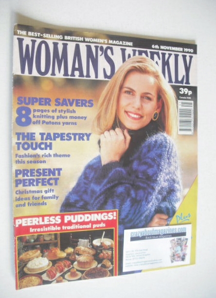 Woman's Weekly magazine (6 November 1990)