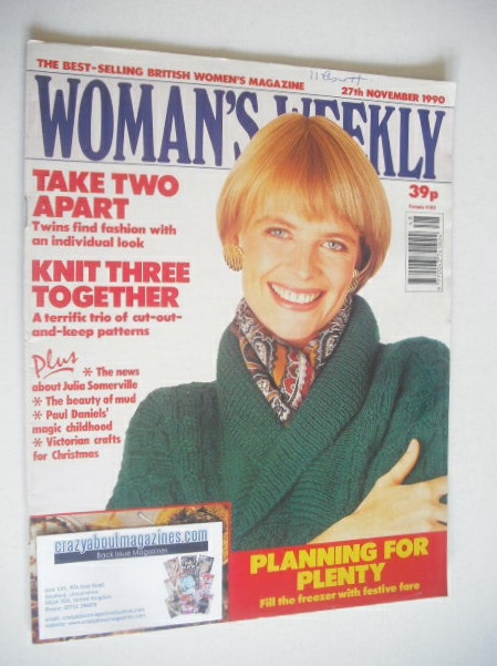 <!--1990-11-27-->Woman's Weekly magazine (27 November 1990)