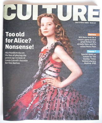 <!--2010-02-28-->Culture magazine - Mia Wasikowska (28 February 2010)