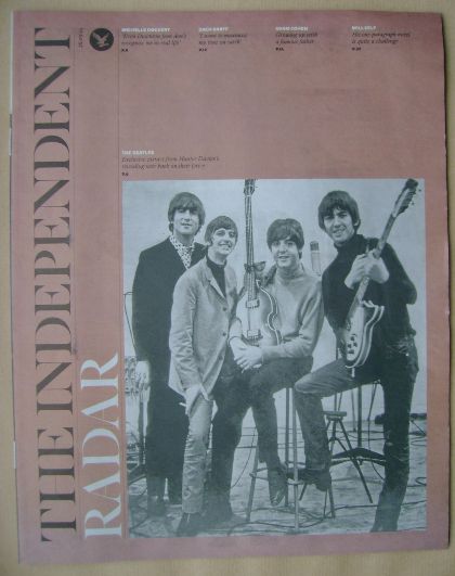 The Independent Radar magazine - The Beatles cover (20 September 2014)