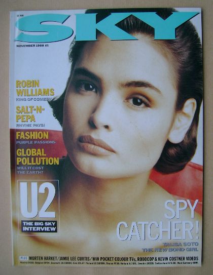 <!--1988-11-->Sky magazine - Talisa Soto cover (November 1988)