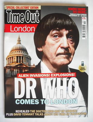 <!--2009-12-10-->Time Out magazine - Patrick Troughton cover (10-16 Decembe
