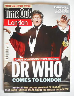 <!--2009-12-10-->Time Out magazine - Jon Pertwee cover (10-16 December 2009