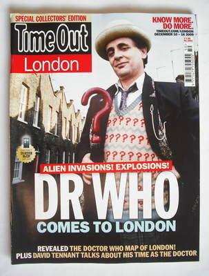 <!--2009-12-10-->Time Out magazine - Sylvester McCoy cover (10-16 December 