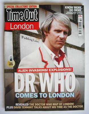 <!--2009-12-10-->Time Out magazine - Peter Davison cover (10-16 December 20