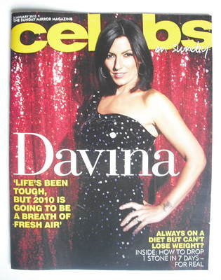 Celebs magazine - Davina McCall (3 January 2010)