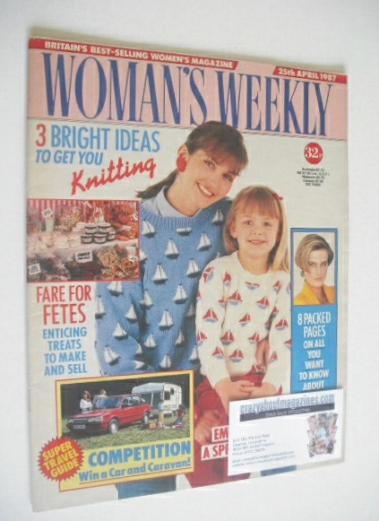 Woman's Weekly magazine (25 April 1987)