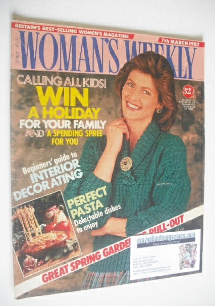 <!--1987-03-07-->Woman's Weekly magazine (7 March 1987)