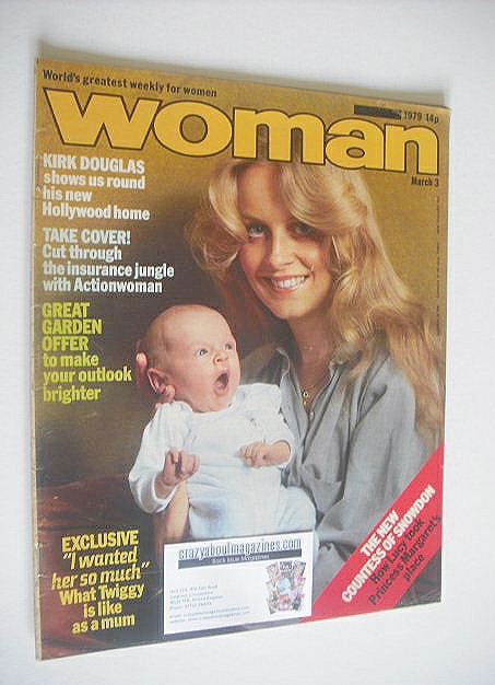 <!--1979-03-03-->Woman magazine - Twiggy cover (3 March 1979)