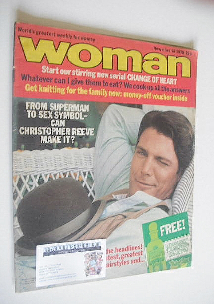 Woman magazine - Christopher Reeve cover (10 November 1979)
