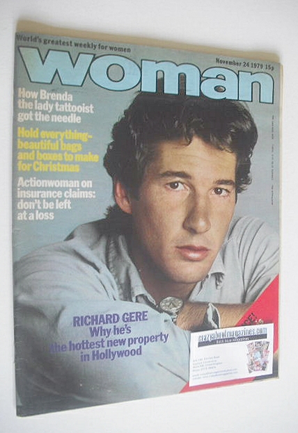 Woman magazine - Richard Gere cover (24 November 1979)