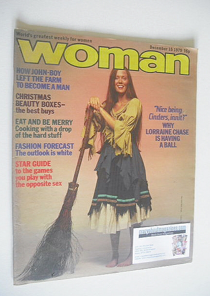 <!--1979-12-15-->Woman magazine - Lorraine Chase cover (15 December 1979)