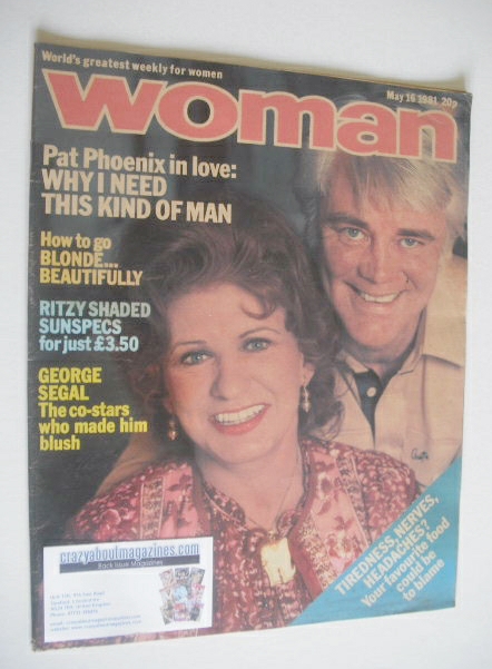 Woman magazine - Pat Phoenix cover (16 May 1981)