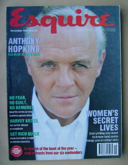 Esquire magazine - Anthony Hopkins cover (November 1993)