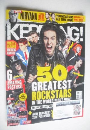 Kerrang magazine - 50 Greatest Rock Stars In The World Right Now cover (28 February 2015 - Issue 1557)