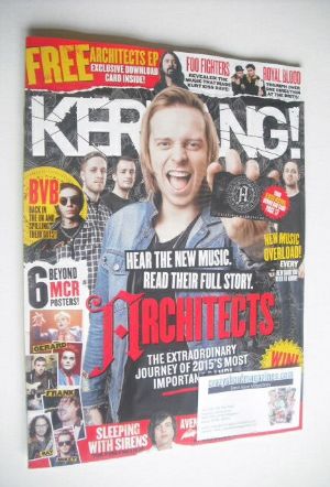 Kerrang magazine - Architects cover (7 March 2015 - Issue 1558)