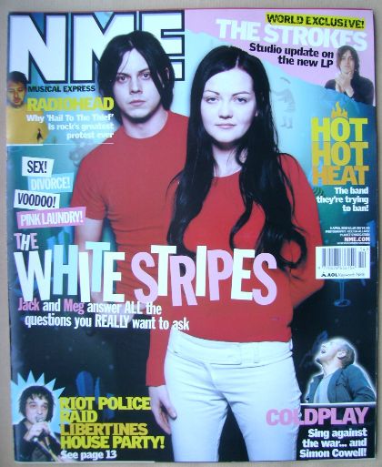 <!--2003-04-05-->NME magazine - The White Stripes cover (5 April 2003)