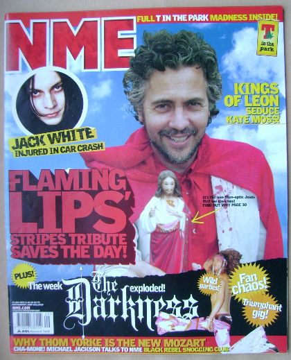 NME magazine - Wayne Coyne cover (19 July 2003)