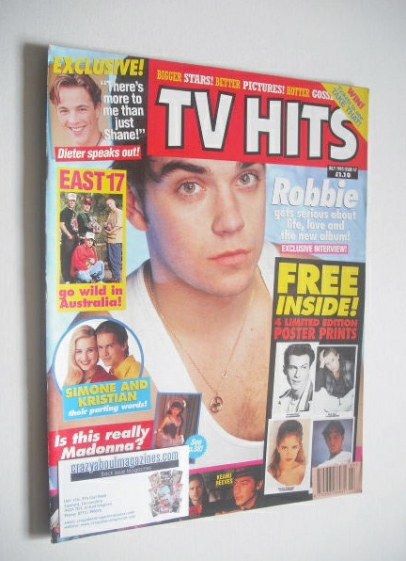 TV Hits magazine - July 1993 - Robbie Williams cover