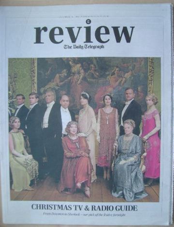 The Daily Telegraph Review newspaper supplement - 21 December 2013 - Downton Abbey Cast cover