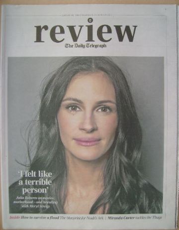 The Daily Telegraph Review newspaper supplement - 18 January 2014 - Julia Roberts cover