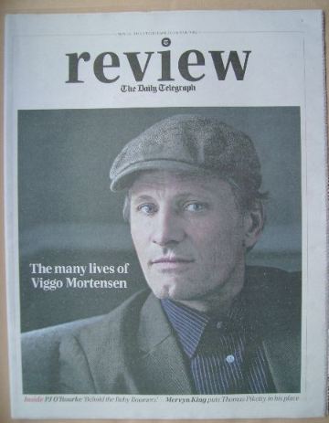 The Daily Telegraph Review newspaper supplement - 10 May 2014 - Viggo Mortensen cover