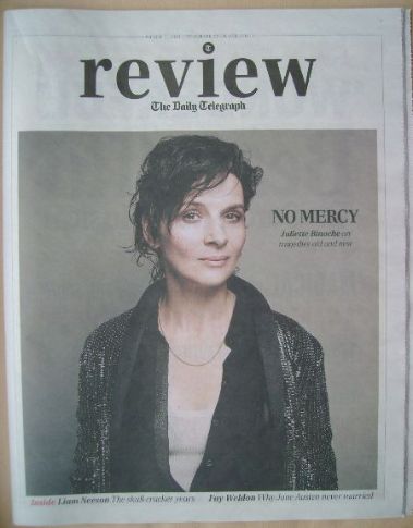 The Daily Telegraph Review newspaper supplement - 7 March 2015 - Juliette Binoche cover