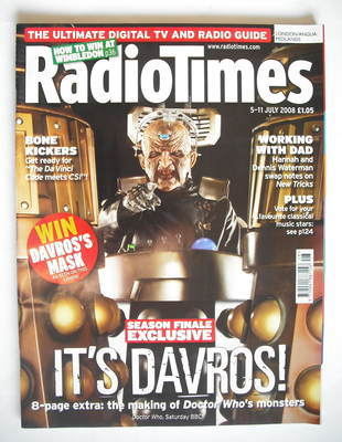 Radio Times magazine - Doctor Who Davros cover (5-11 July 2008)