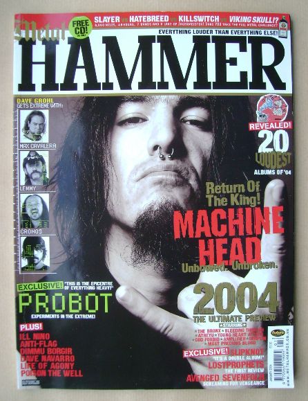 Metal Hammer magazine - Machine Head cover (January 2004)