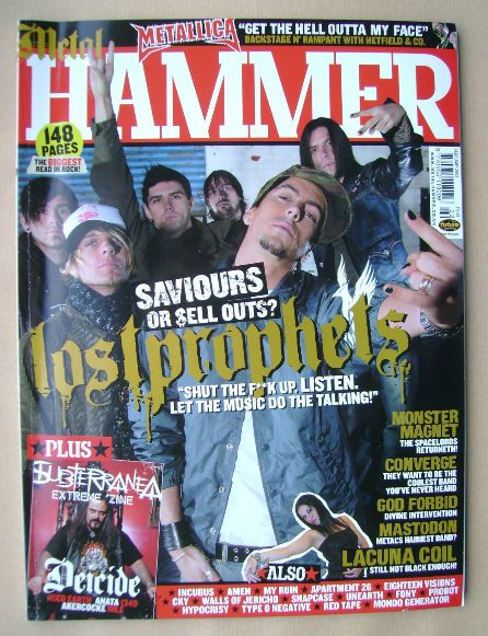 Metal Hammer magazine - Lostprophets cover (February 2004)