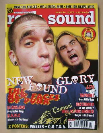 Rock Sound magazine - New Found Glory cover (October 2002)