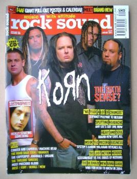 Rock Sound magazine - Korn cover (January 2004)