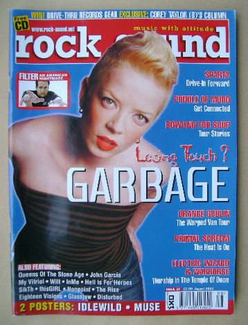 Rock Sound magazine - Shirley Manson cover (August 2002)