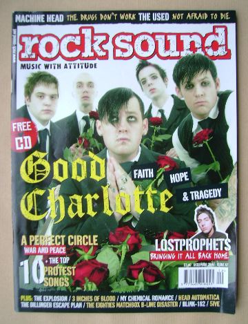 <!--2004-12-->Rock Sound magazine - Good Charlotte cover (December 2004)