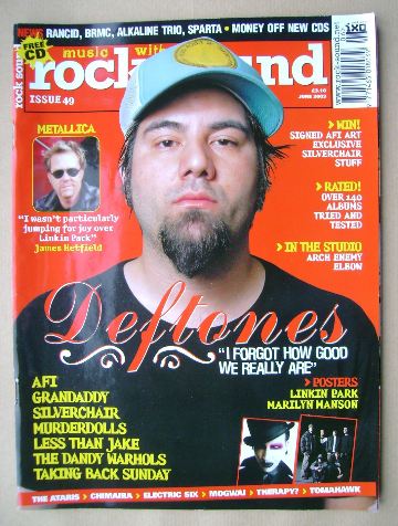 Rock Sound magazine - Chino Moreno cover (June 2003)