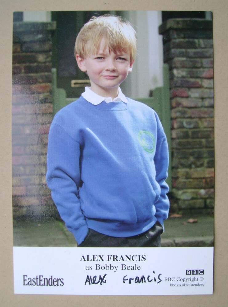 Alex Francis autograph (ex-EastEnders actor)