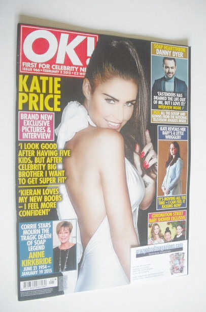 <!--2015-02-03-->OK! magazine - Katie Price cover (3 February 2015 - Issue 
