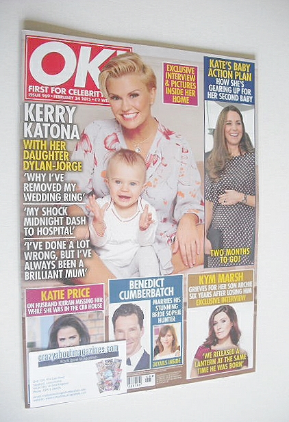 OK! magazine - Kerry Katona cover (24 February 2015 - Issue 969)