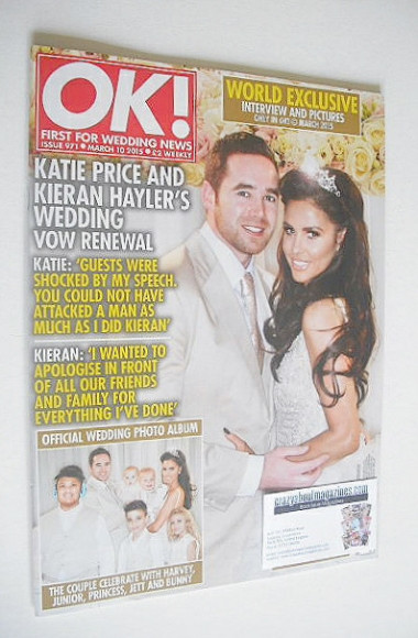OK! magazine - Katie Price and Kieran Hayler cover (10 March 2015 - Issue 971)