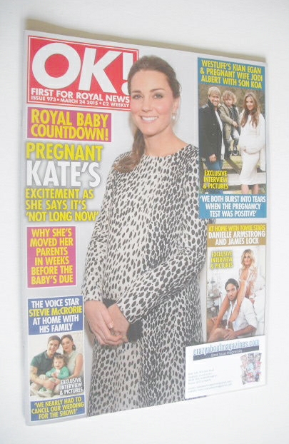 OK! magazine - The Duchess of Cambridge cover (24 March 2015 - Issue 973)