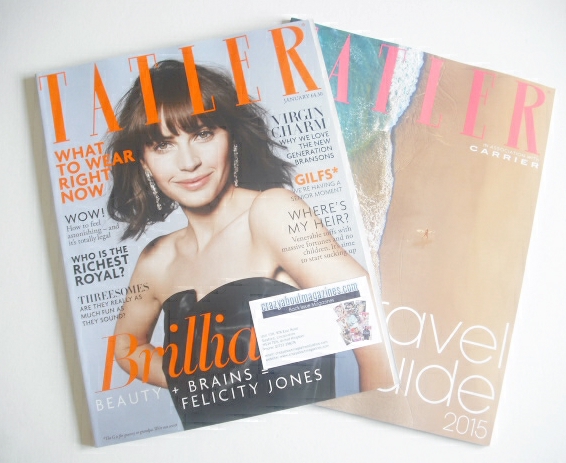 <!--2015-01-->Tatler magazine - January 2015 - Felicity Jones cover