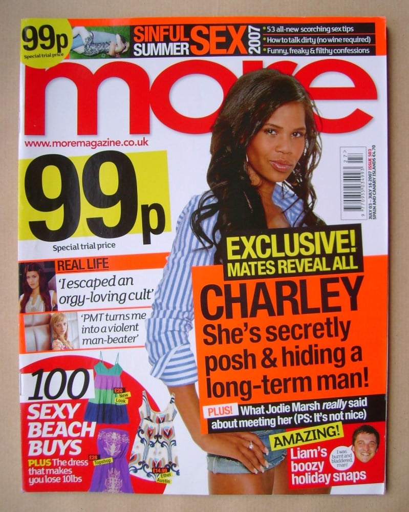 <!--2007-07-03-->More magazine - Charley Uchea cover (3 - 16 July 2007)