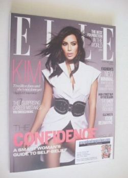 British Elle magazine - January 2015 - Kim Kardashian cover
