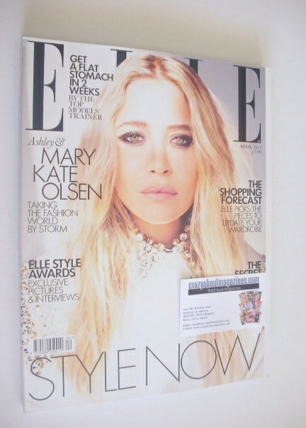 British Elle magazine - April 2012 - Ashley Olsen cover